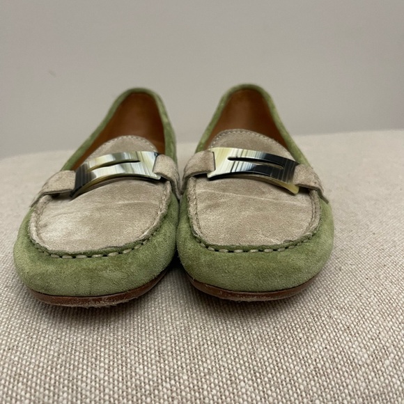 Tommy Bahama Green and Tan Suede Loafer 7.5 - Picture 6 of 10